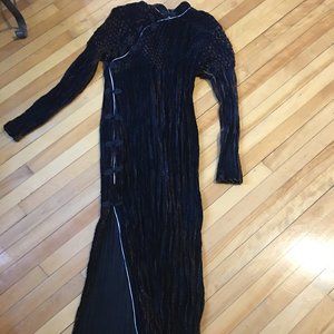 Trtistan & Isuet Long Velvetine dress